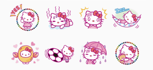 イオン40周年記念ハローキティ限定スタンプ（イオン）