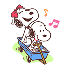 SNOOPY & BELLE スタンプ