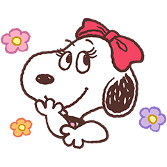 新作スタンプ Snoopy Belle スタンプ Lineスタンプレビュー スタンプバンク