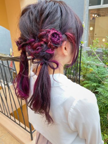 吉祥寺 インナーカラーとヘアアレンジ やえお Sylphのブログ