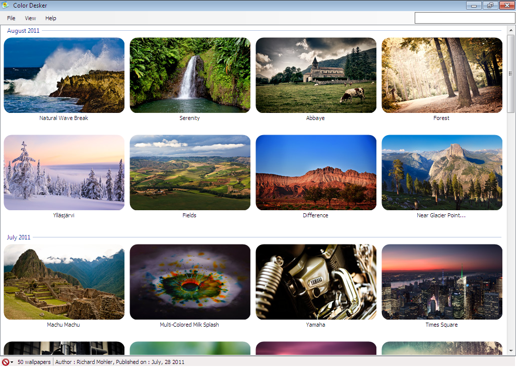 automatic wallpaper changer Windows 8 .