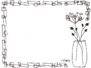 フリー素材配布 ガーリーな北欧の茶色の花のフレーム素材配布 Http Tigpig Com フリー素材 ロゴ作成 イラスト制作 Webデザイン Http Tigpig Com