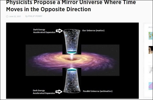 【ガチ】すべてが真逆に進む「ミラーユニバース」の存在を物理学者が提唱！ 宇宙は常に2つ存在する「⇔構造」だった！の画像1