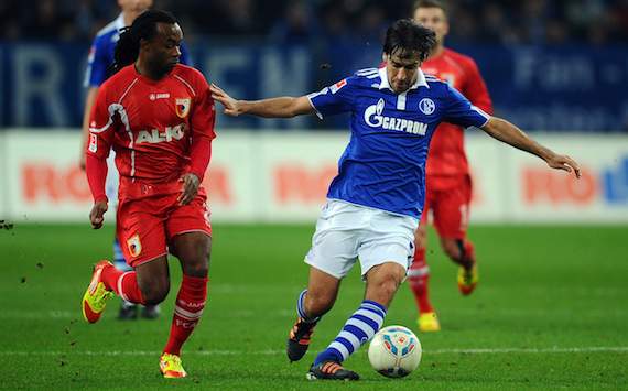 Bundesliga: FC Schalke 04 - FC Augsburg, Raul - Lorenzo Davids