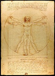 レオナルド・ダ・ヴィンチによるウィトルウィウス的人間像、科学と芸術の統合