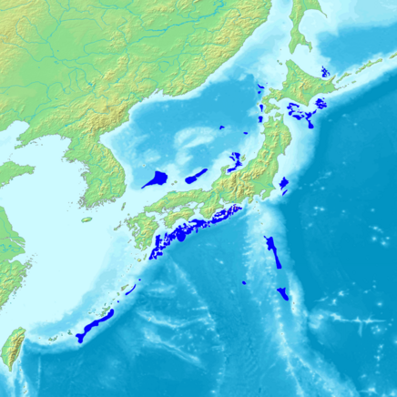 日本周辺海域のメタンハイドレート推定埋蔵域