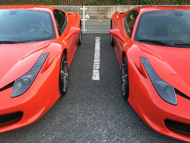 フェラーリ４５８イタリアとスパイダーの違いを見てみよう 埼玉で働く車屋日記