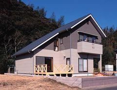 外断熱の地熱住宅 大空間の間取り