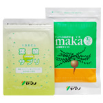 【送料無料】ヤマノ・JAS認定有機マカ＆葉酸サプリセット