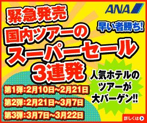 ANAの旅行サイト【ANA SKY WEB TOUR】