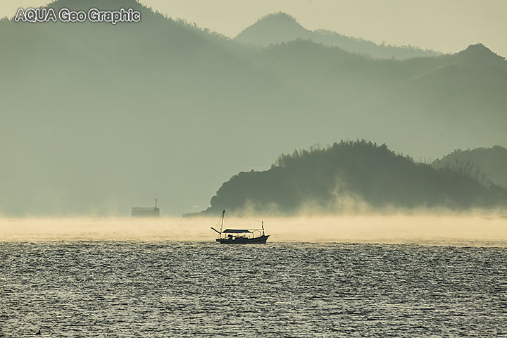 三原 海霧 瀬戸内海