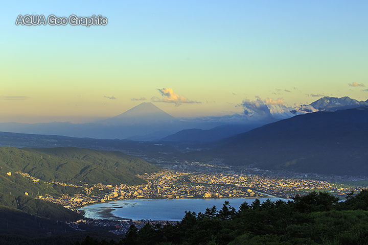夏の望遠富士 高ボッチ山