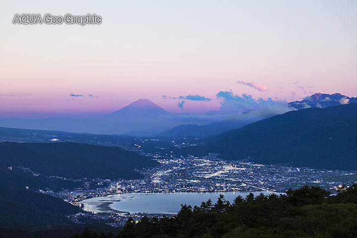 夏の望遠富士 高ボッチ山