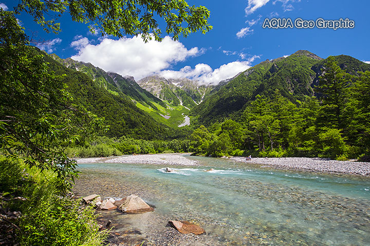 夏の上高地 梓川