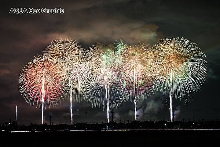 長岡花火大会　尺玉100連発