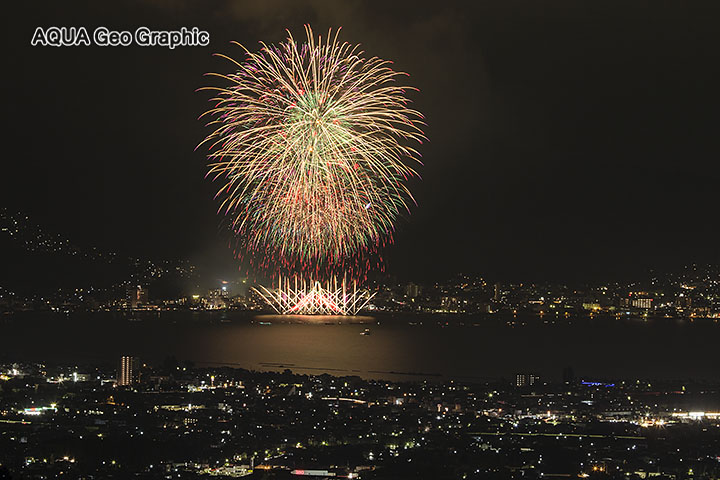 諏訪湖花火　新作花火大会