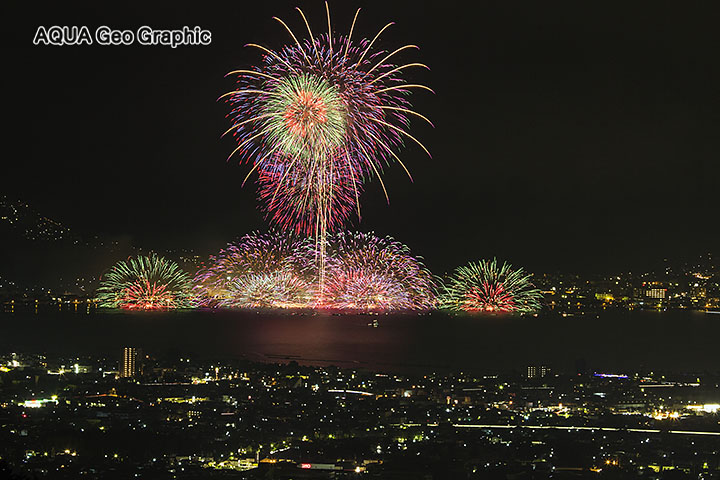 諏訪湖花火　新作花火大会