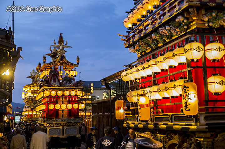 秋の高山祭り「八幡祭」宵祭