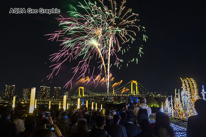 お台場レインボー花火 東京湾 花火大会