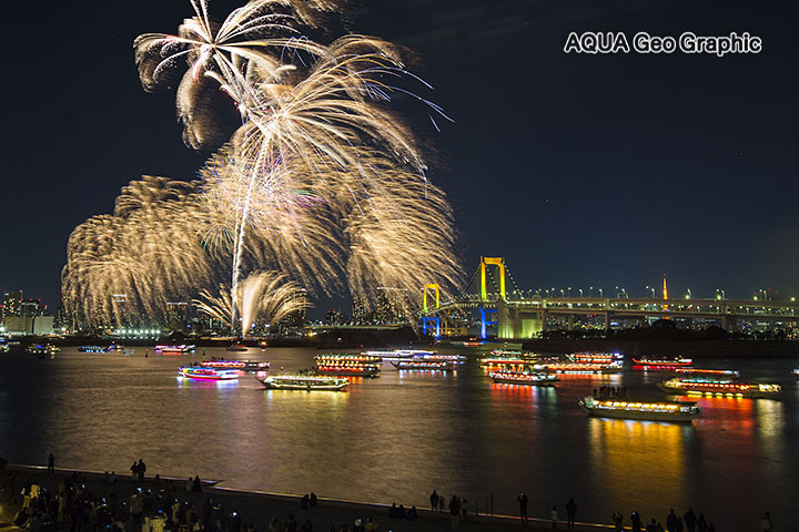 お台場レインボー花火　東京湾 花火大会