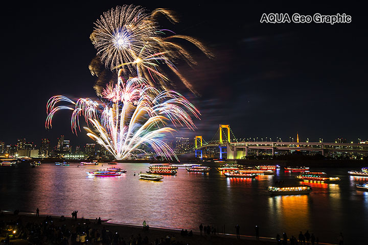 お台場レインボー花火　東京湾 花火大会
