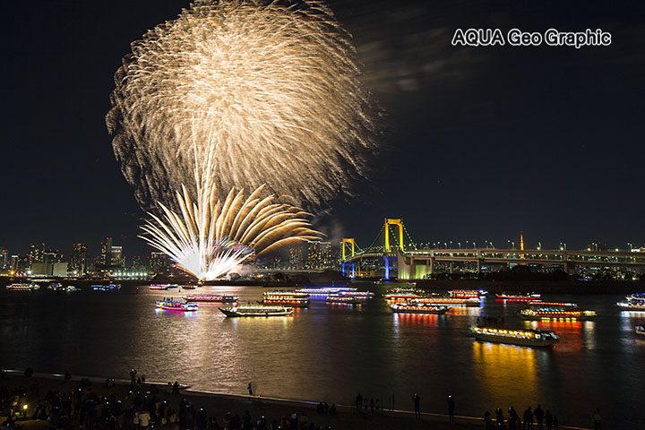 お台場レインボー花火　東京湾 花火大会