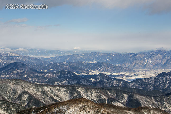 雪景色　牛伏山　美ヶ原高原　冬