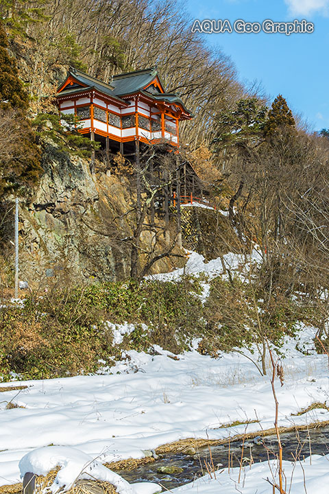 山形 唐松観音堂　雪景色