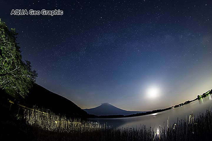 田貫湖 富士山 夜景 星空