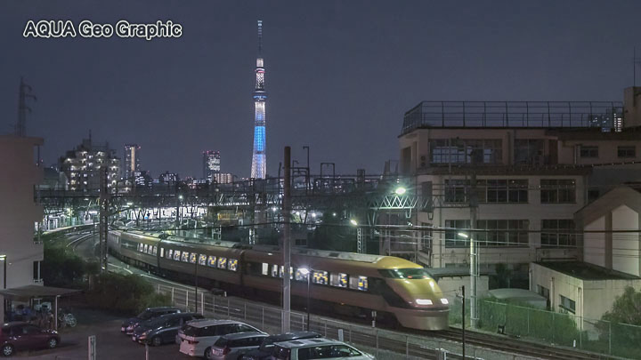 ソニー Sonyα7R II 高感度動画　東京夜景　東京スカイツリー　東武鉄道　特急列車　日光詣スペーシア
