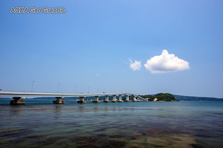 能登半島　能登島大橋