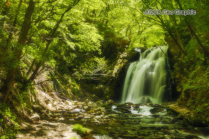 新緑の滝　浅間大滝 魚止めの滝
