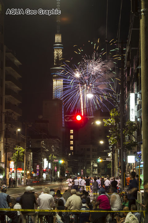 東京スカイツリー 隅田川花火大会
