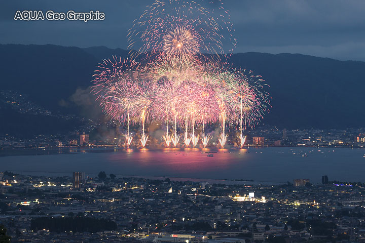 第68回 諏訪湖湖上祭花火大会　諏訪湖花火