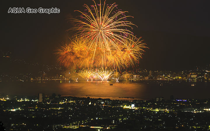 第68回 諏訪湖湖上祭花火大会　諏訪湖花火