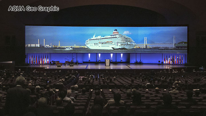 4K 8K 超高解像度 ジャイアントスクリーン 横長 巨大映像 超ワイドパノラマ映像 VR バーチャルリアリティ　ヴァーチャルリアリティ　没入感 展示映像 イベント映像