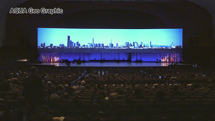 4K 8K 超高解像度 ジャイアントスクリーン 横長 巨大映像 超ワイドパノラマ映像 VR バーチャルリアリティ　ヴァーチャルリアリティ　没入感 展示映像 イベント映像