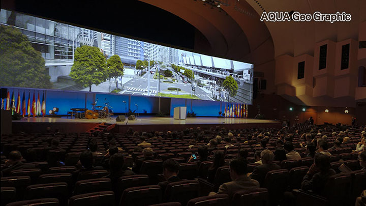 4K 8K 超高解像度 ジャイアントスクリーン 横長 巨大映像 超ワイドパノラマ映像 VR バーチャルリアリティ　ヴァーチャルリアリティ　没入感 展示映像 イベント映像