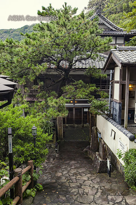 伊豆大島 観光スポット　撮影ポイント　小説「伊豆の踊り子」の舞台となった港屋旅館