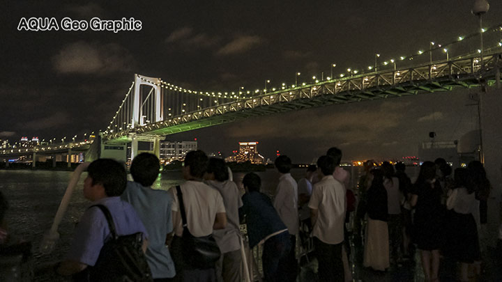 伊豆大島 東海汽船 東京湾夜景 東京湾ナイトクルーズ レインボーブリッジ