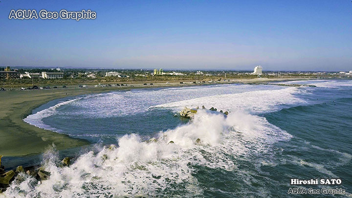 東京オリンピック サーフィン会場 一宮ドローン空撮 九十九里浜