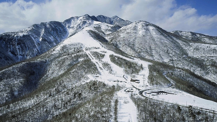 ドローン空撮 霧降高原 雪景色 絶景 dji mavicc pro