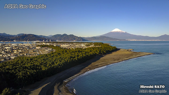 ドローン空撮  富士山 三保の松原