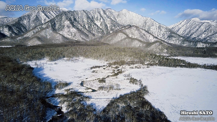 ドローン空撮 奥日光 戦場ヶ原 雪景色 絶景 dji mavicc pro