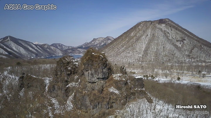 榛名山 榛名湖 雪景色 ドローン空撮 Aerial Drone Shots of Mt.Haruna & Lake-Haruna 絶景 dji mavicc pro