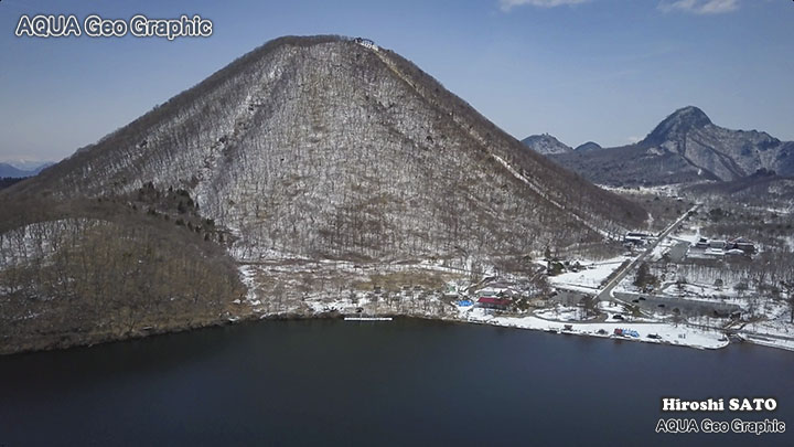 榛名山 榛名湖 雪景色 ドローン空撮 Aerial Drone Shots of Mt.Haruna & Lake-Haruna 絶景 dji mavicc pro
