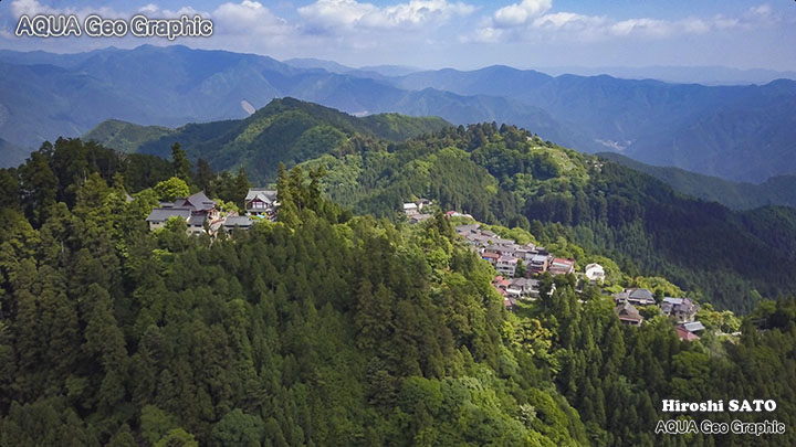 天空の里　天空の郷 天空の宿坊　御岳山ドローン空撮 多摩 奥多摩 