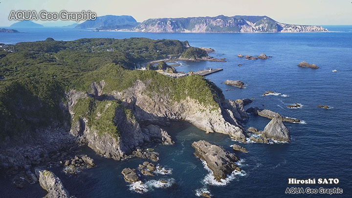 式根島　新島村　伊豆諸島　伊豆七島　ドローン空撮 多摩島しょ部