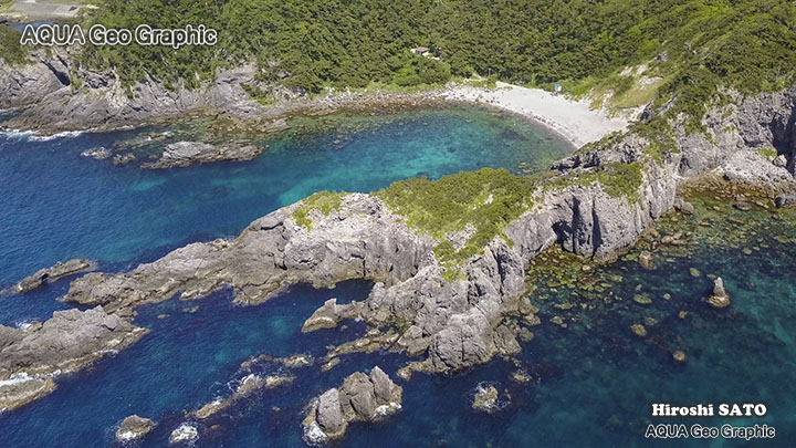 式根島　新島村　伊豆諸島　伊豆七島　ドローン空撮 多摩島しょ部