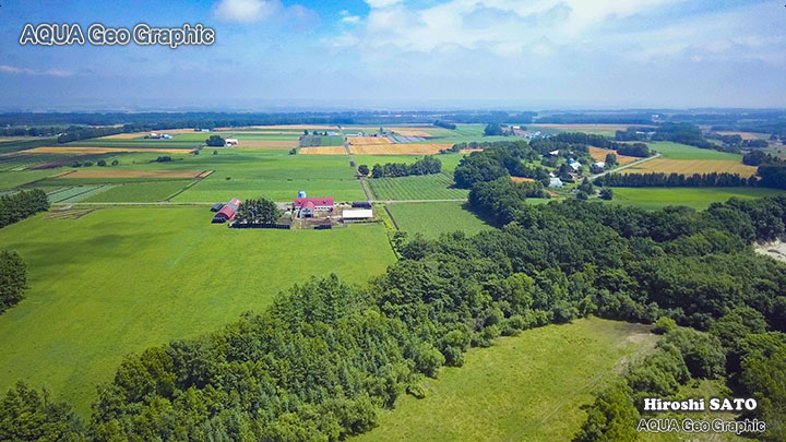 北海道 牧場 ばん馬 十勝平野 Drone ドローン DJI 空撮 mavicpro